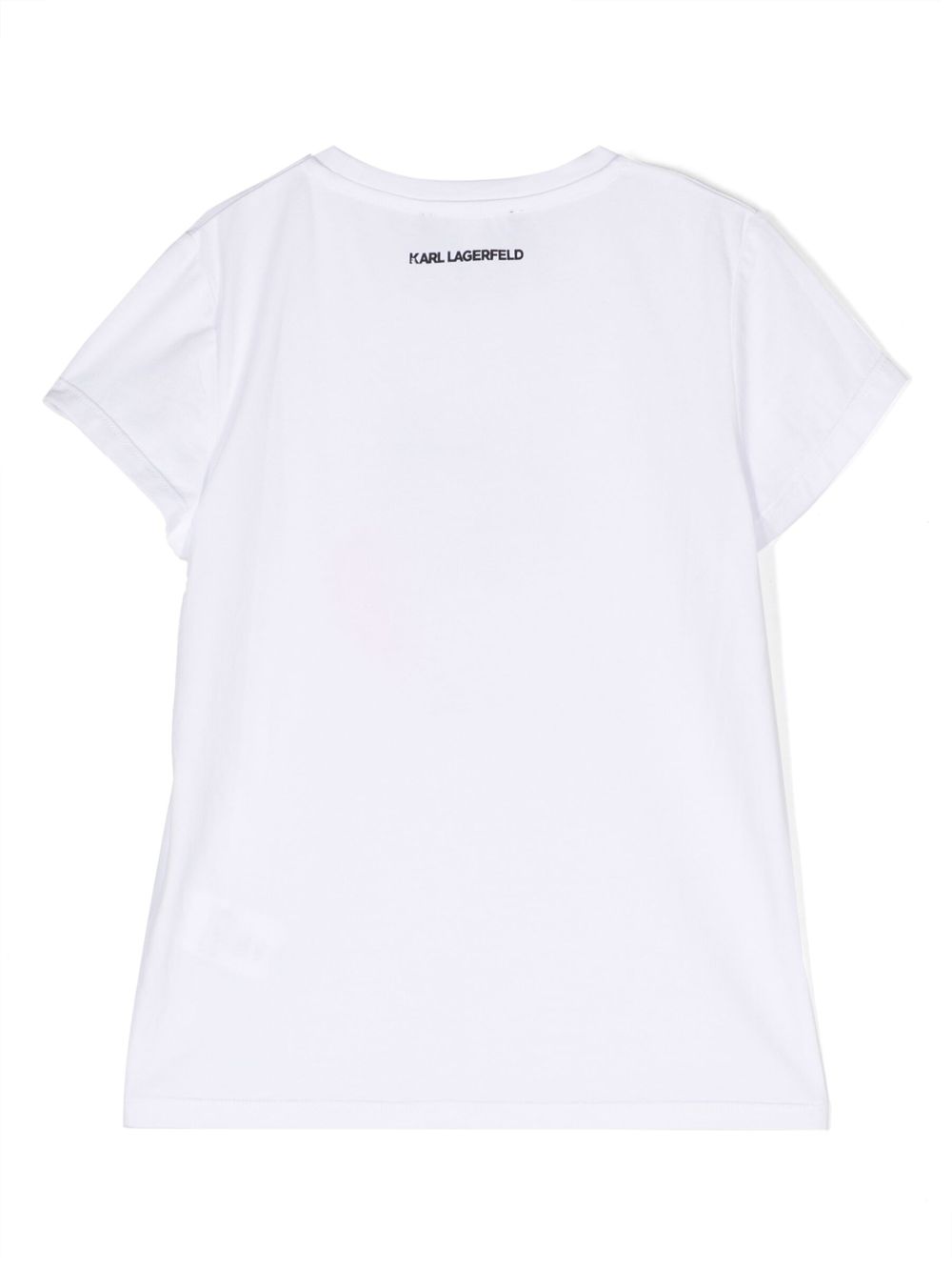 Karl Lagerfeld Kids T-shirt met logoprint - Wit