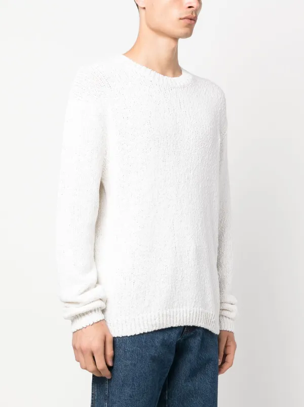 A.P.C. crew-neck Knitted Jumper | White | FARFETCH