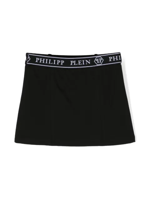 Philipp Plein Junior Saia com logo no cós