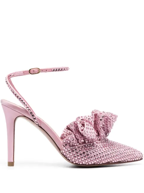 Andrea Wazen  Franca 105mm crystal-embellished pumps