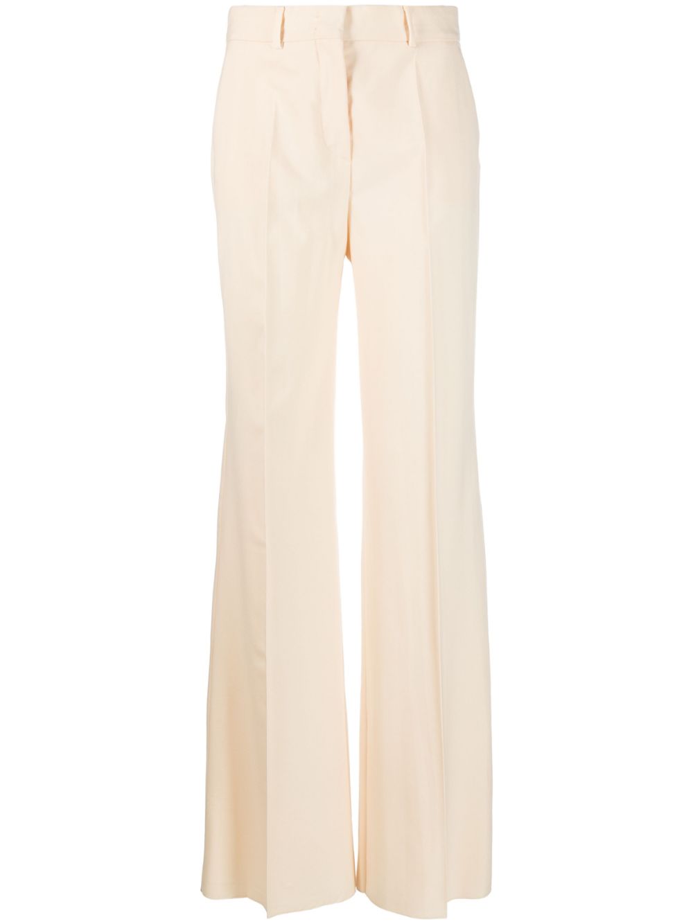 Sportmax pressed-crease virgin-wool trousers - Neutrals