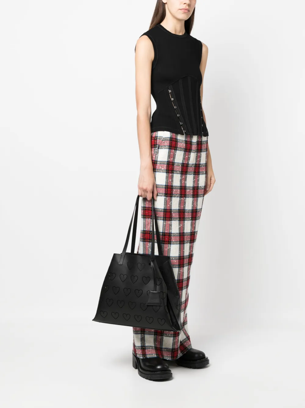 Akris Ai heart uitgesneden shopper - Zwart