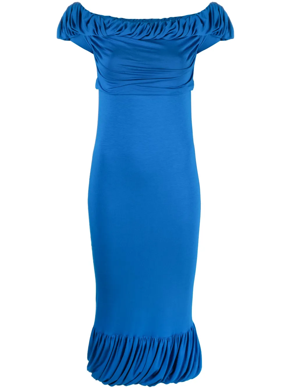 Eudon Choi Jahan Boat neck Midi Dress Farfetch