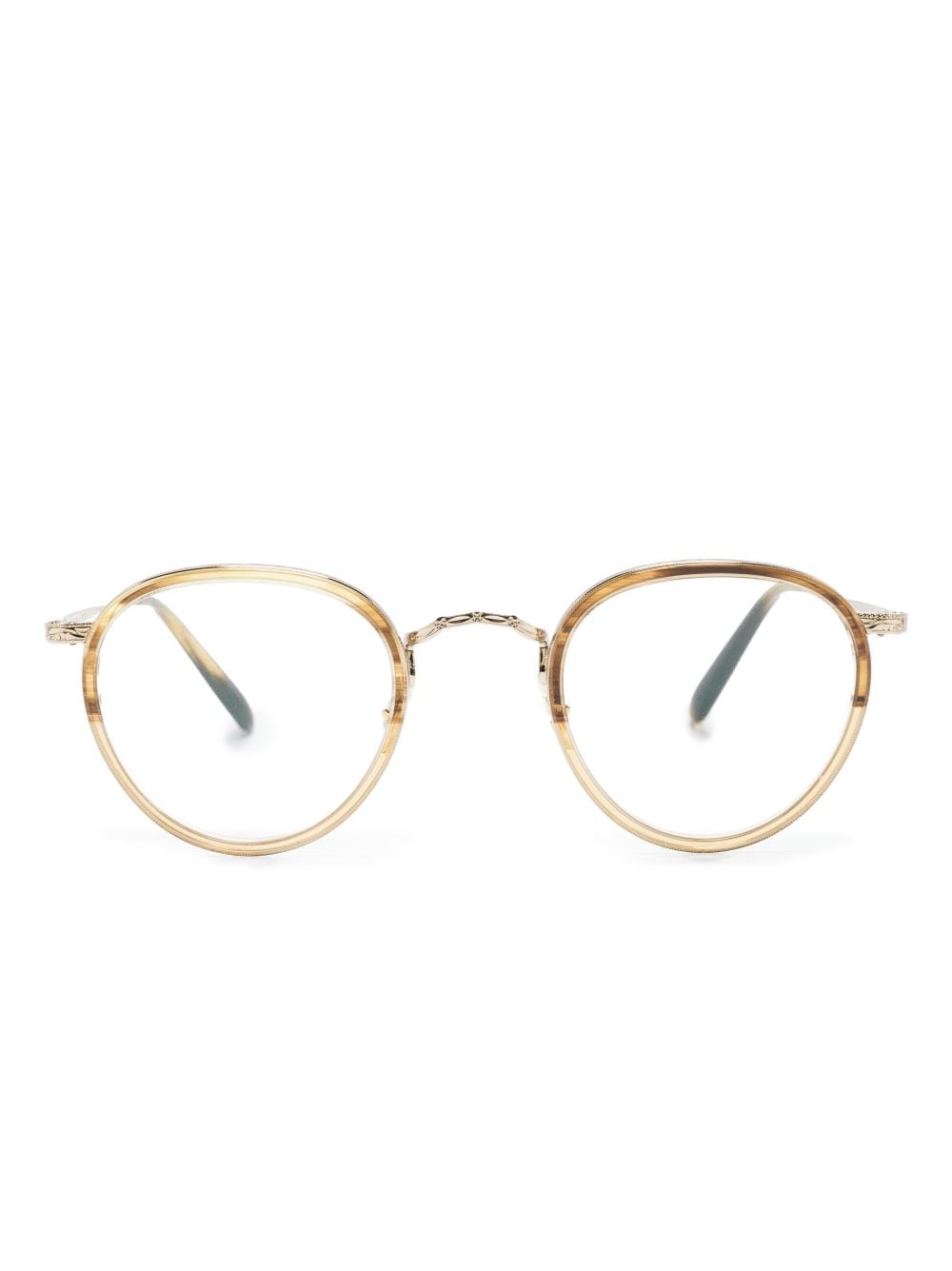 Oliver Peoples Round-frame Glasses In Neutral