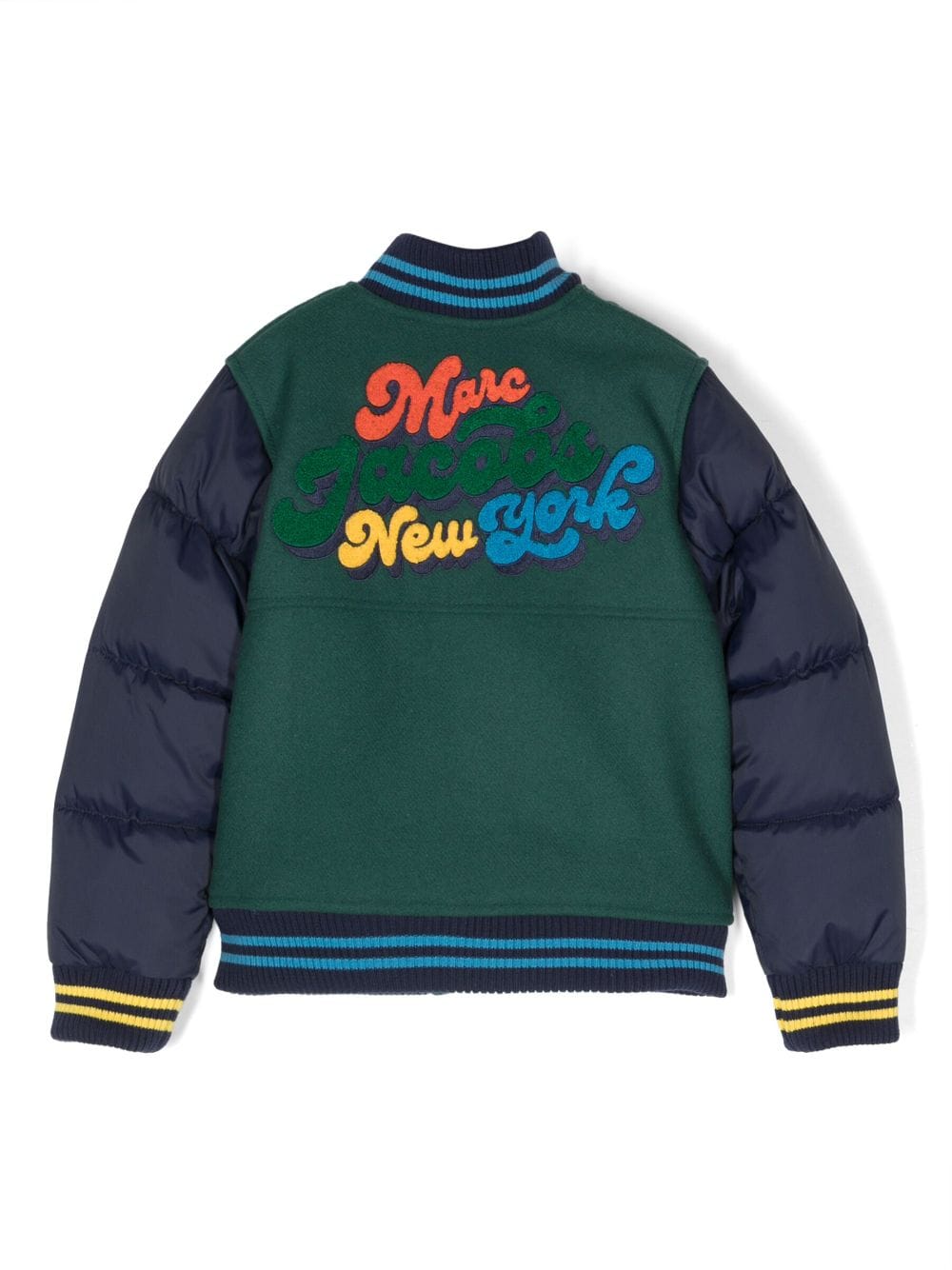 Shop Marc Jacobs Patch-detailed Bomber Jacket In Blue