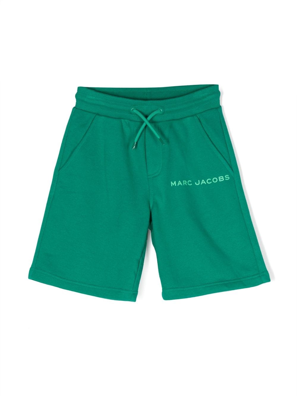Shop Marc Jacobs Logo-print Cotton Shorts In Green