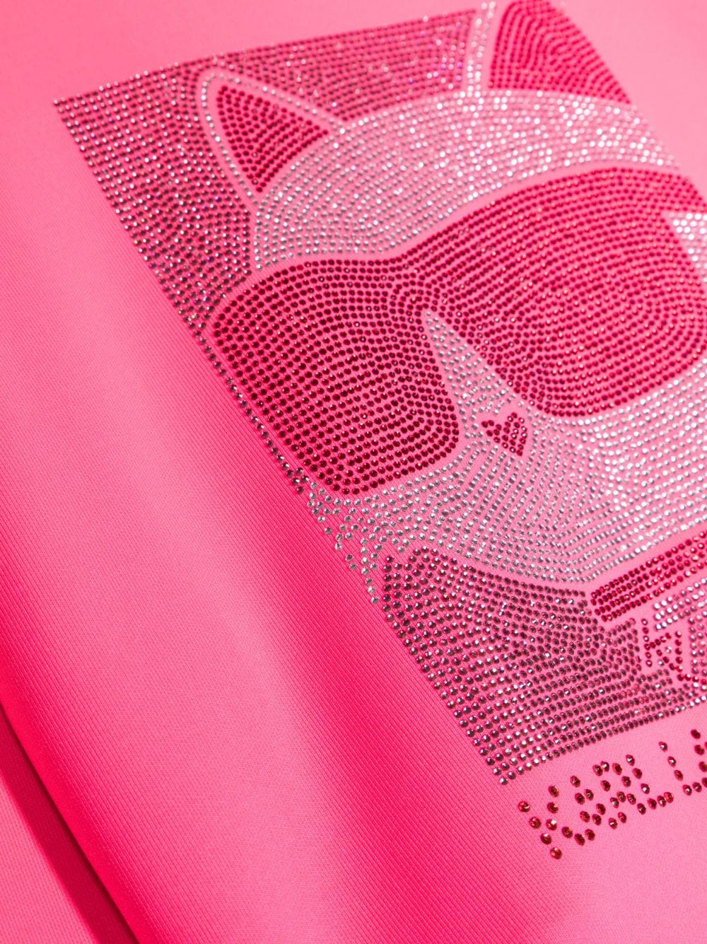 Shop Karl Lagerfeld Choupette-logo Sweatshirt In Pink