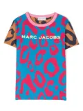 Marc Jacobs Kids cheetah-print cotton T-shirt - Blue