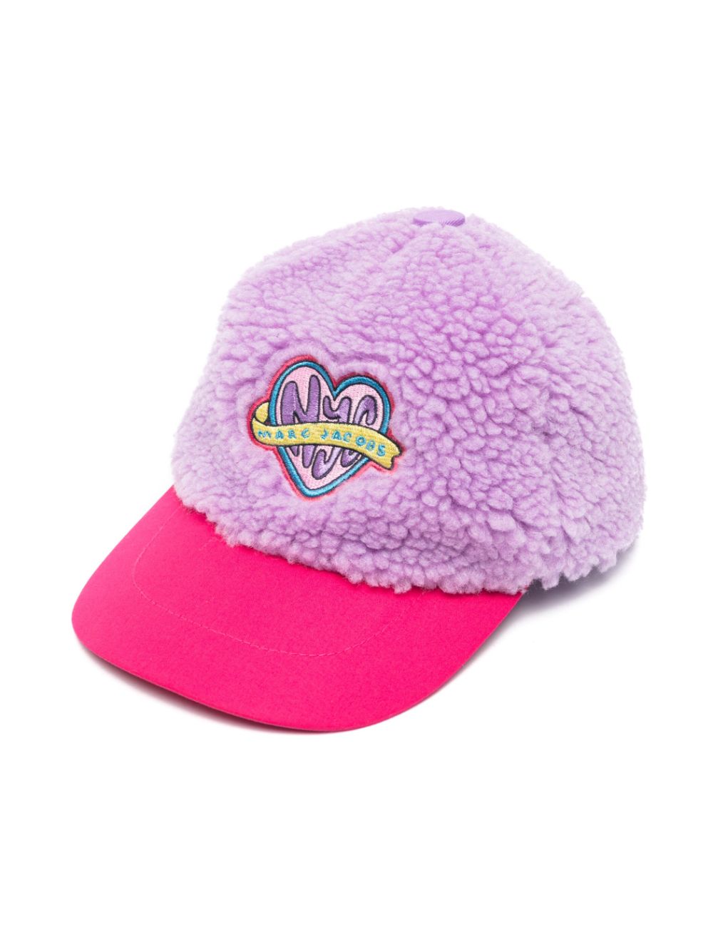 marc jacobs kids casquette à logo brodé - violet