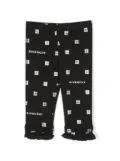 Givenchy Kids logo-pattern print leggings - Black