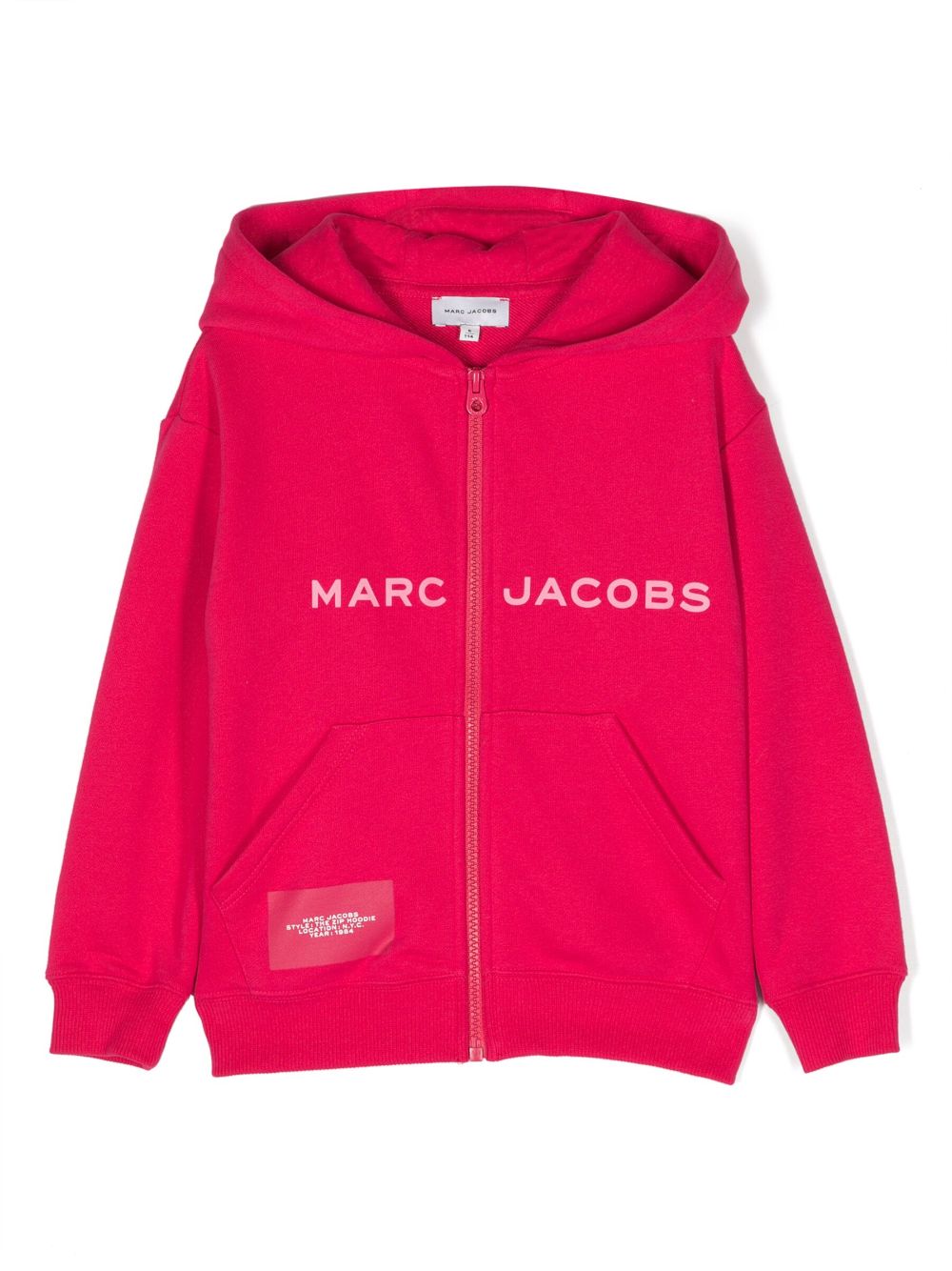 Marc Jacobs Kids logo-print zip-up hoodie - Pink