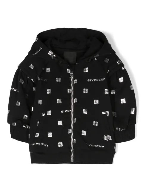 Givenchy Kids hættetrøje med metallisk logo