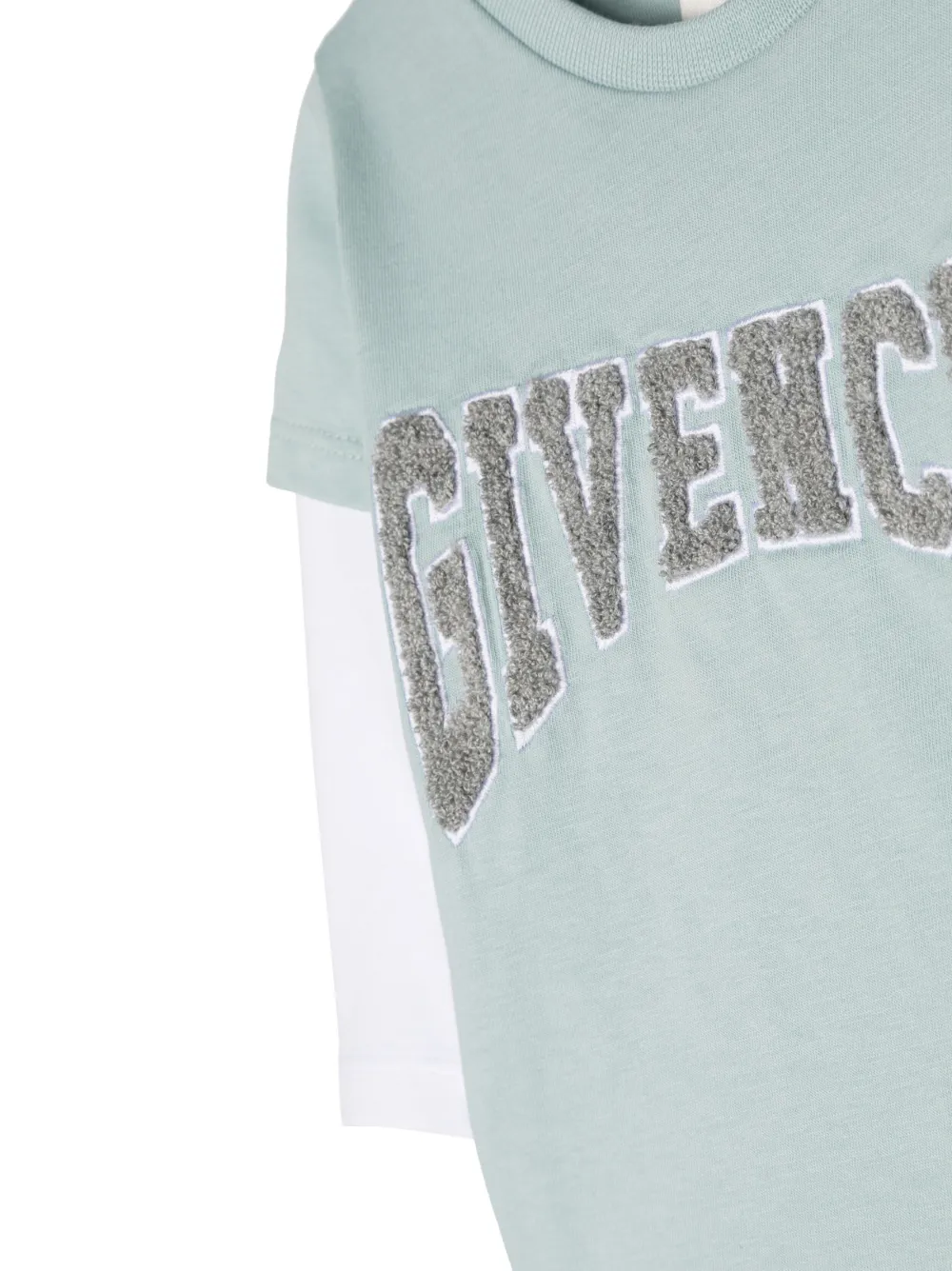  Givenchy Kids Camiseta Con Parche Del Logo - Azul 