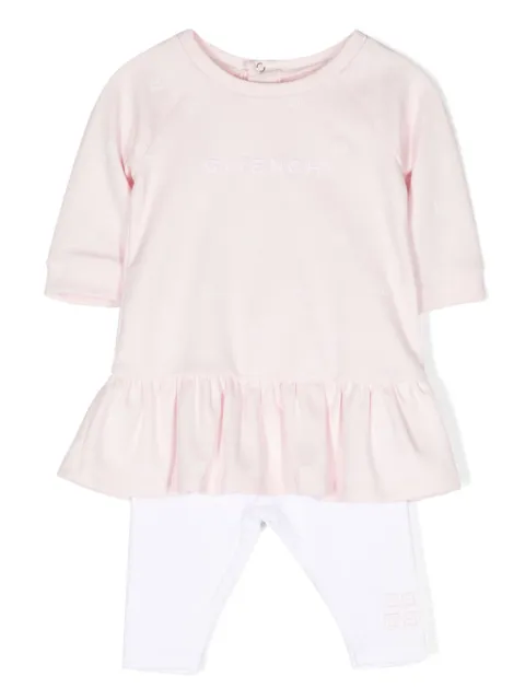 Givenchy Kids set de pantalones con logo bordado 