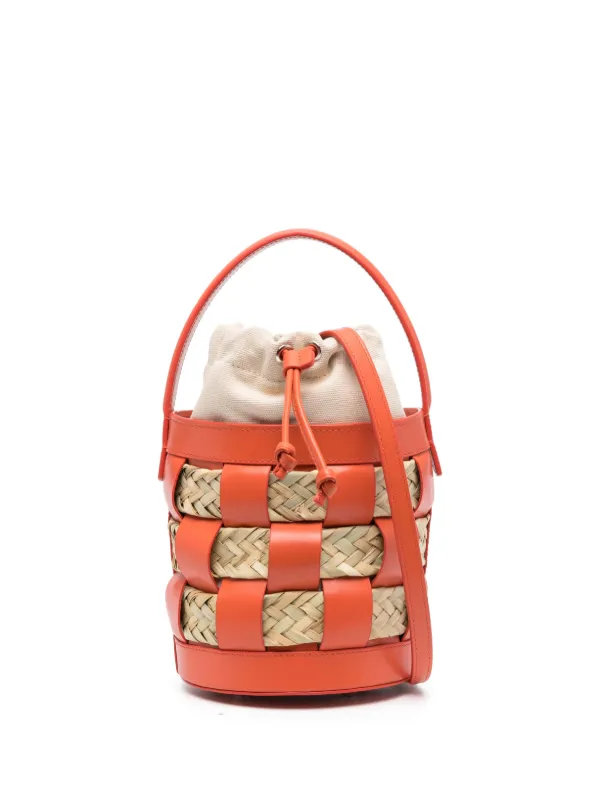 Hereu Small Galleda Leather Bucket Bag Orange FARFETCH IE