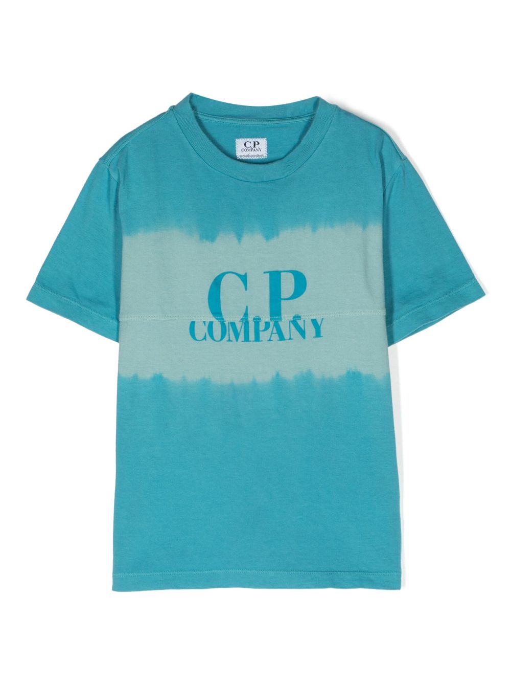 C.p. Company Logo-print Cotton T-shirt In Blau