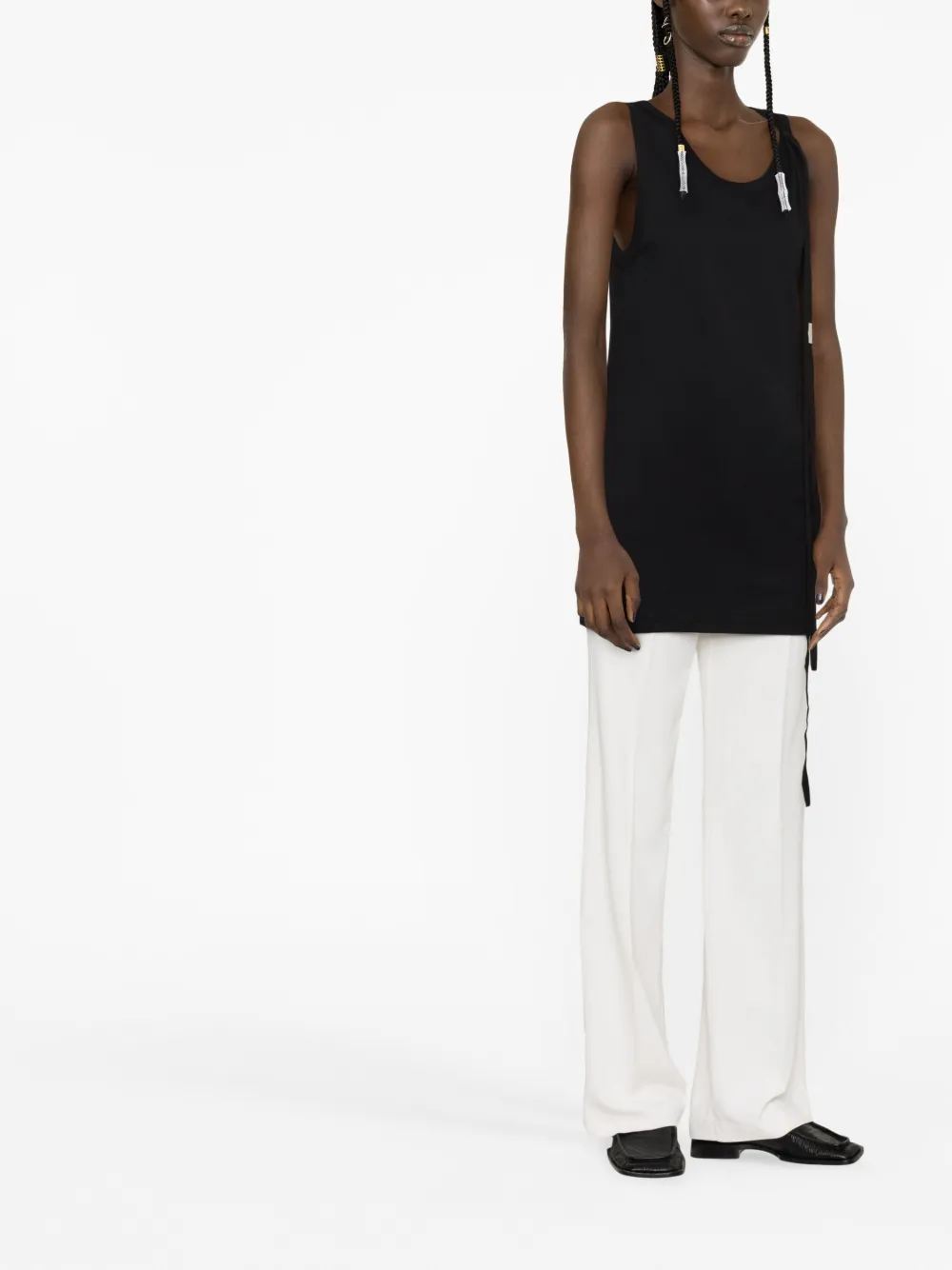 ANN DEMEULEMEESTER COTTON SLEEVESS TOP