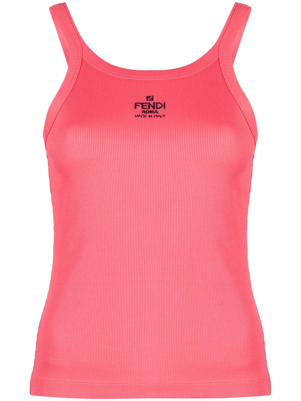 Fendi Logo-print Tank Top In Pink