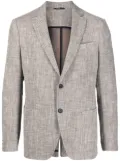 Tonello textured single-breasted blazer - Neutrals