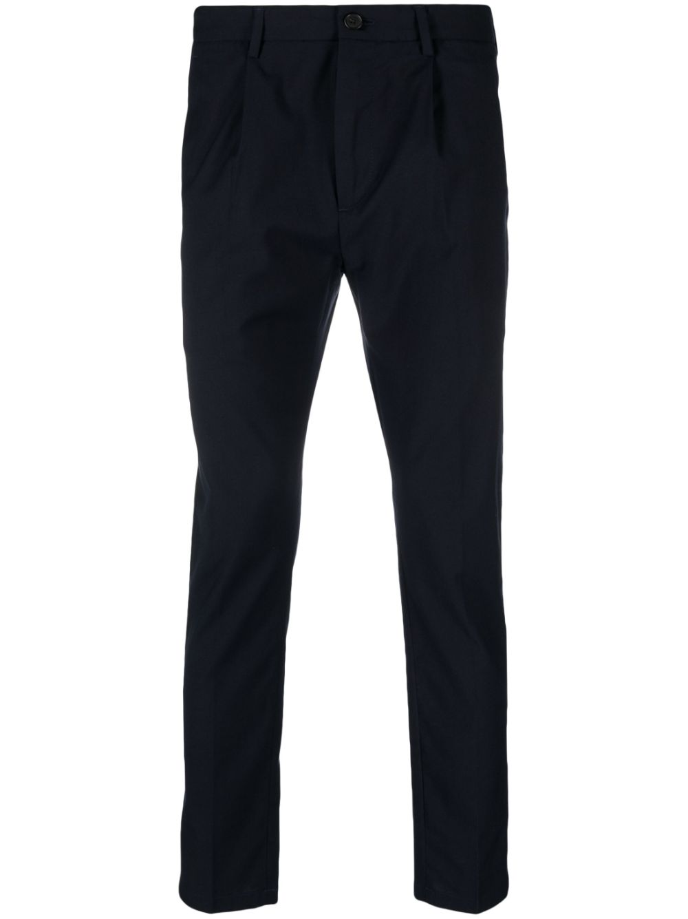 mid-rise straight-leg trousers