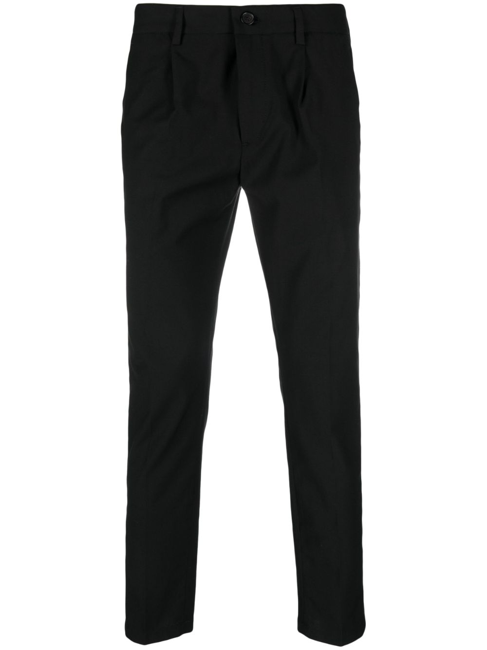 mid-rise straight-leg trousers