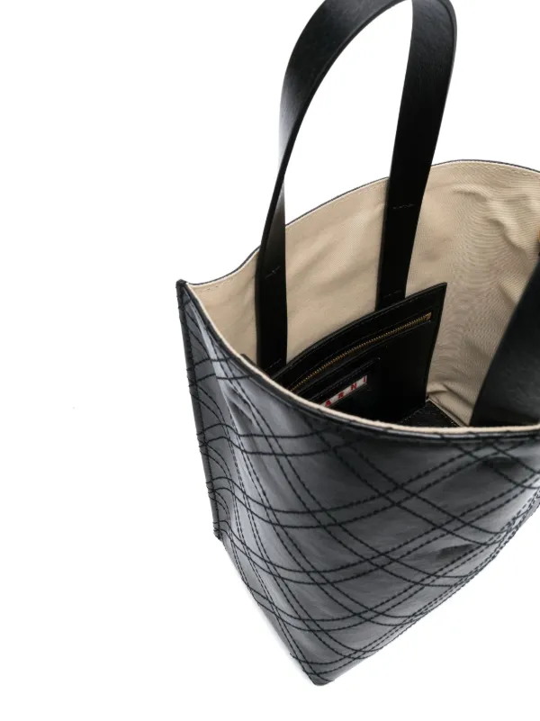 Marni Museo レザーハンドバッグ | ブラック | FARFETCH JP