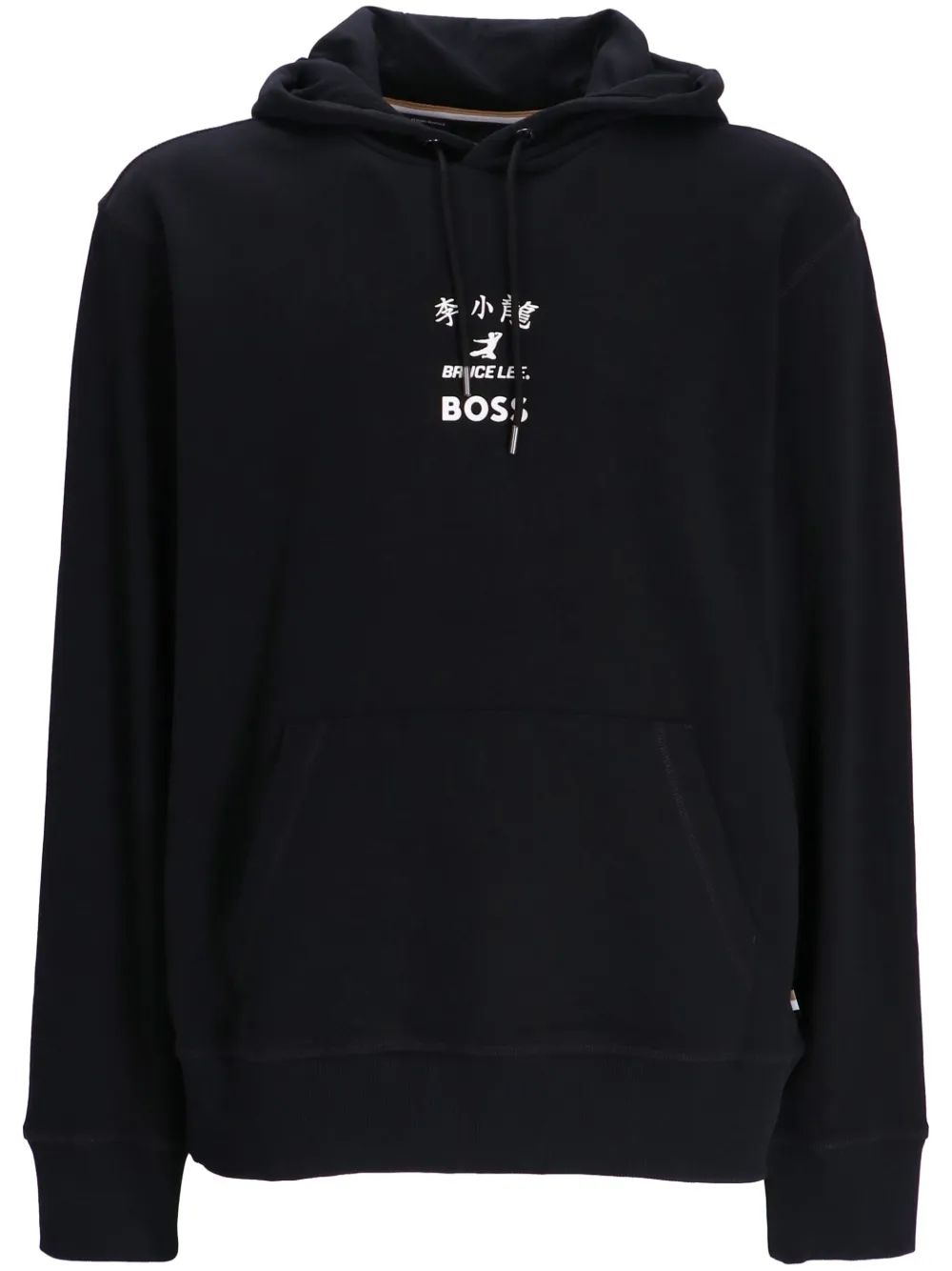 Hugo Boss X Bruce Lee Gender-neutral Hoodie With Special Artwork In Black