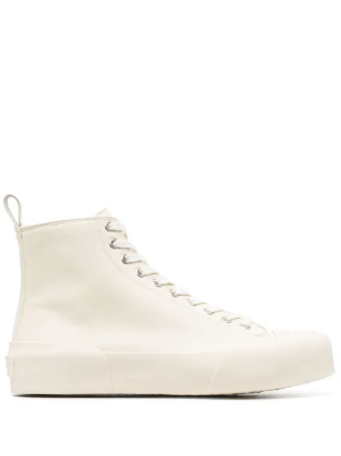 Jil Sander tenis altos con monograma
