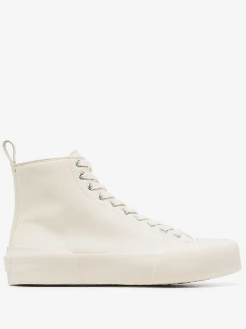 Jil Sander monochrome high-top sneakers
