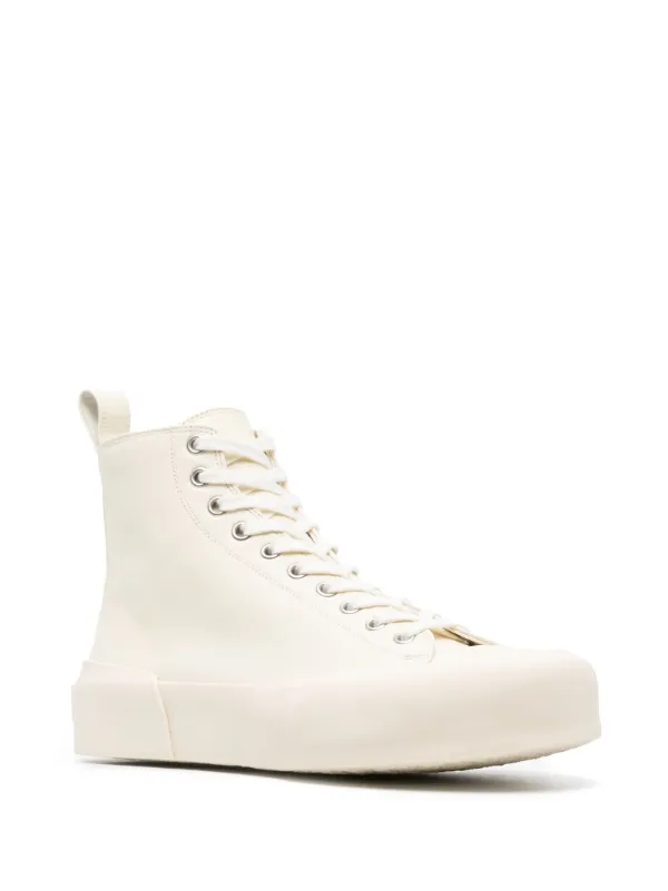 ジルサンダー　ハイカットスニーカー Jil Sander ハイカットスニーカー | ニュートラル | FARFETCH JP