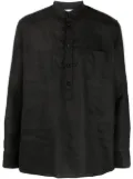 PT Torino long-sleeve linen shirt - Black