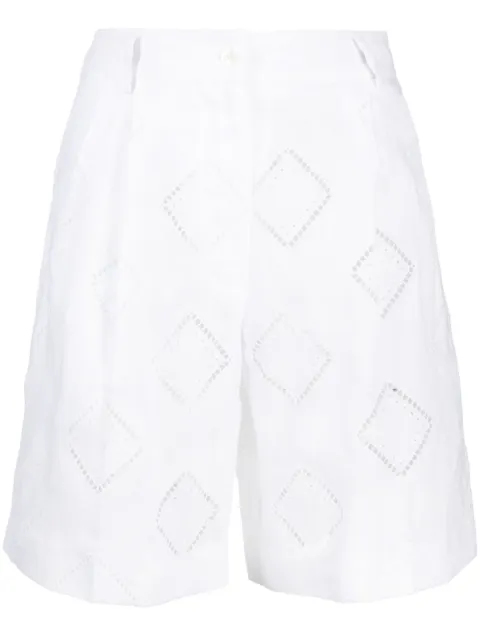 Kiton perforated-detailed shorts