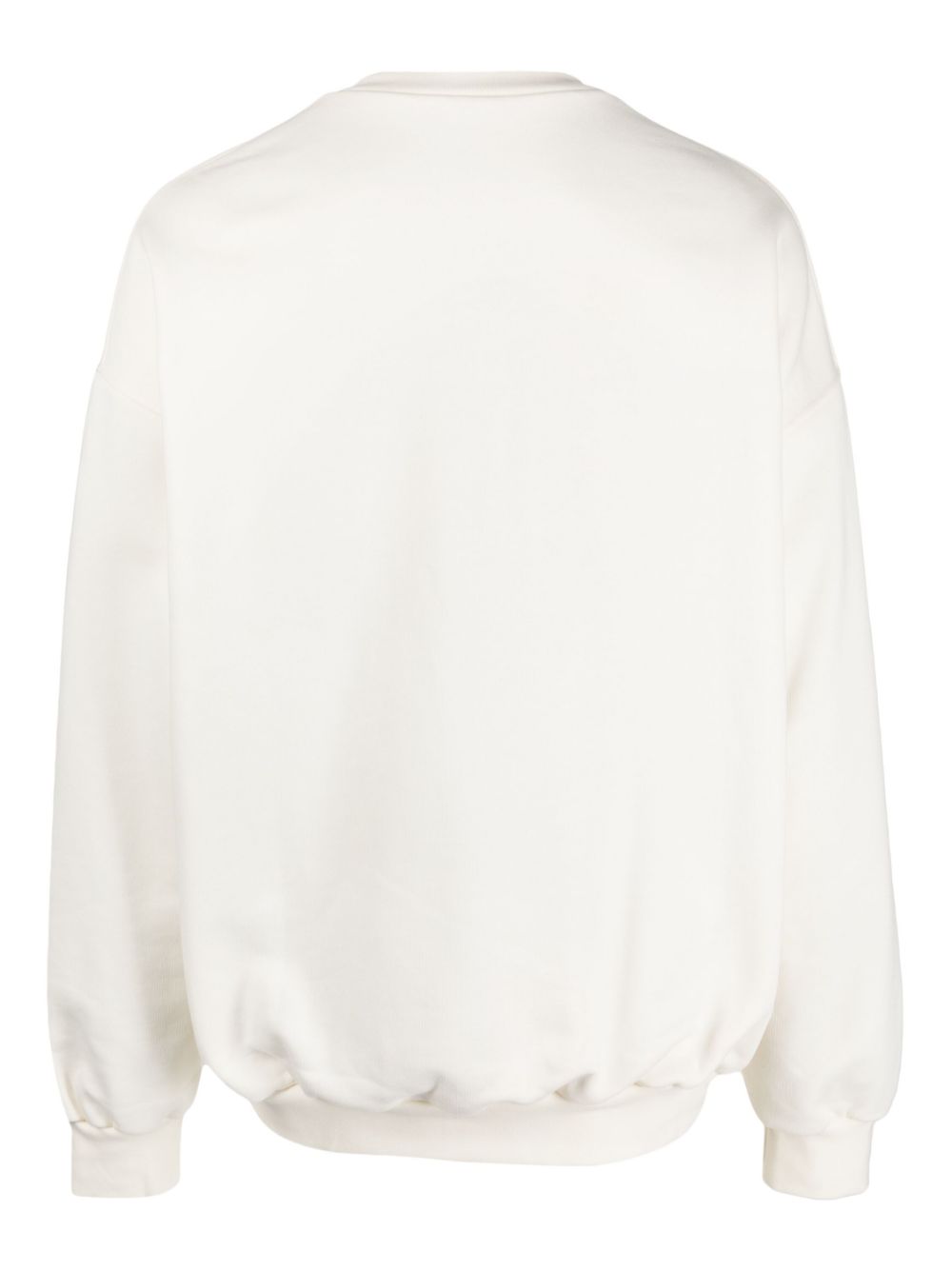 Nº21 logo-embossed cotton sweatshirt - Beige