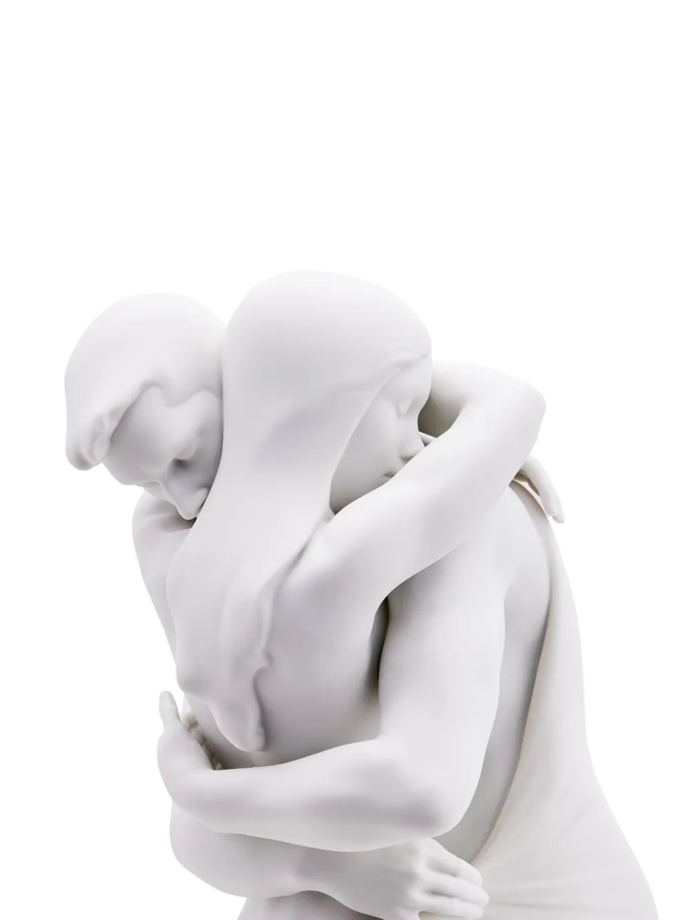 Lladrò Just You And Me Matte Porcelain Sculpture (49cm X 19cm) In White