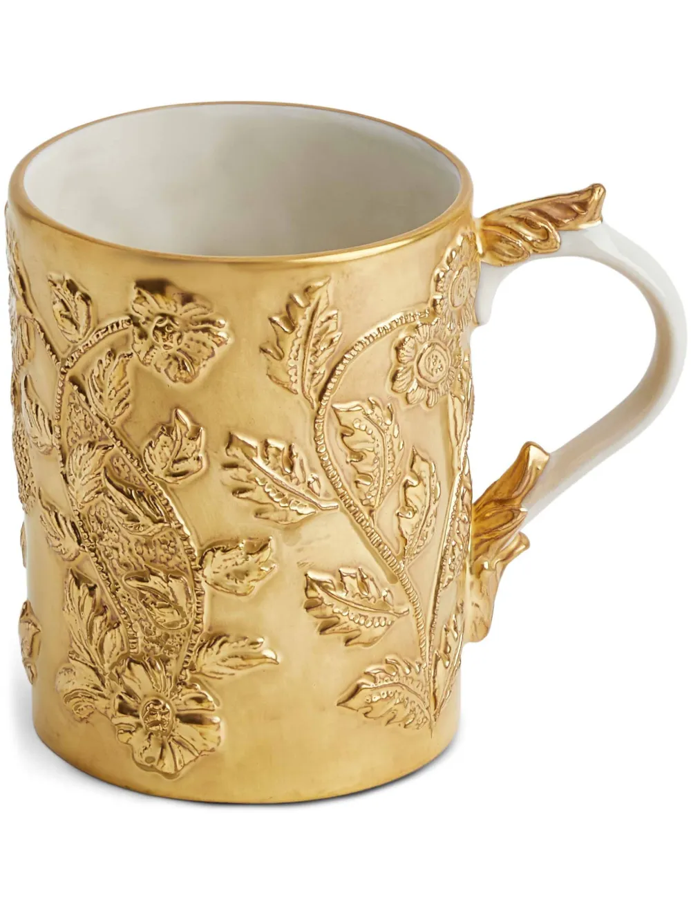 Villari Taormina Porcelain Mug (30cl) In Gold