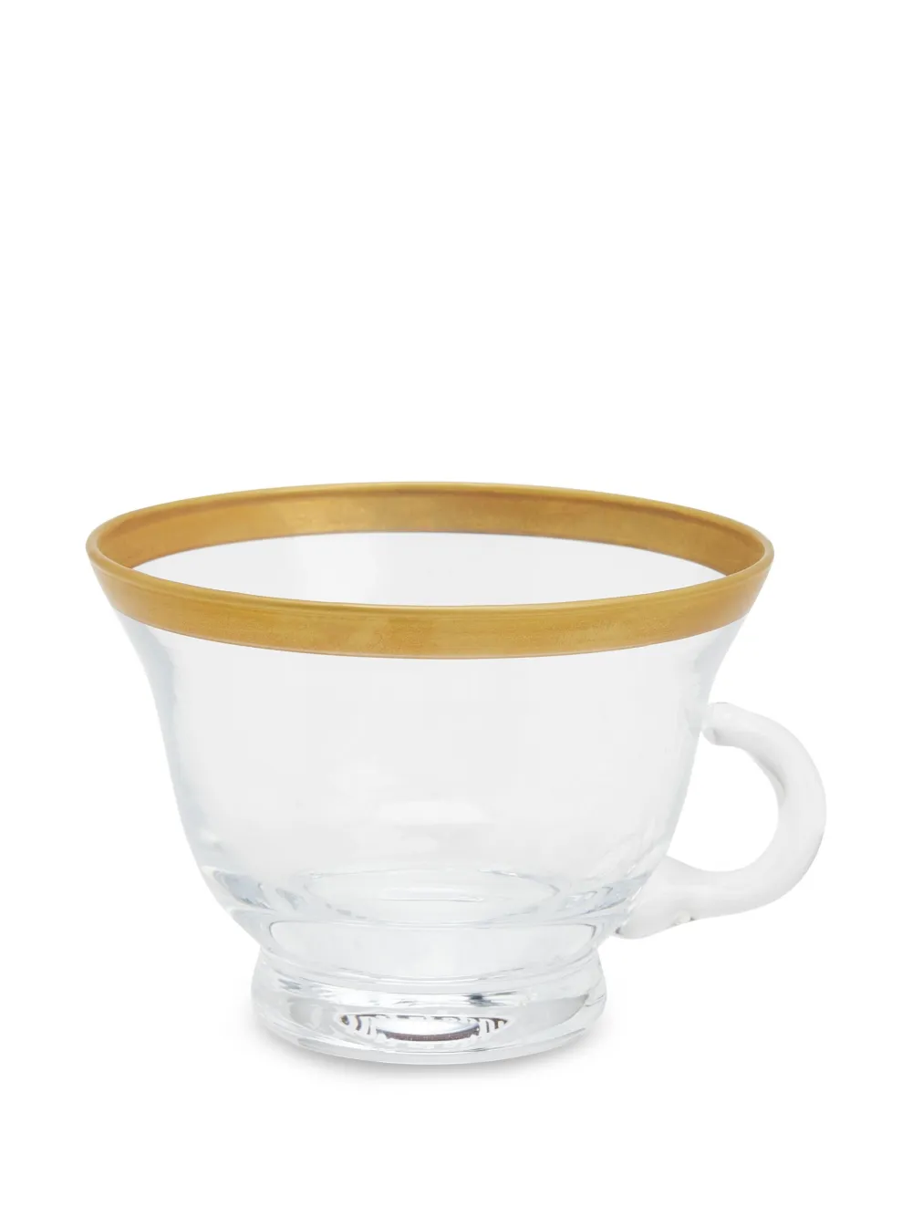 VILLARI Peacock cappuccino kop en schotel - Wit