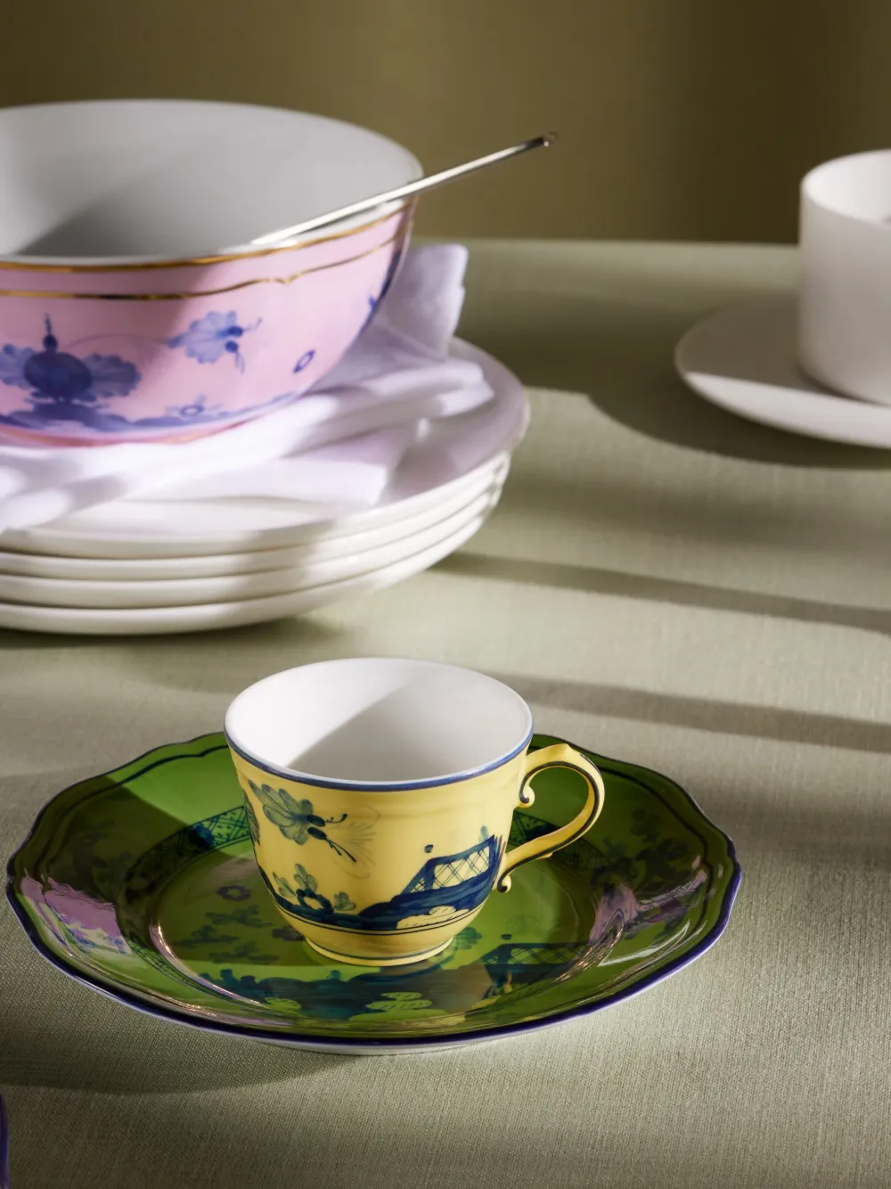 Ginori 1735 Antico Doccia Shape Kaffeetasse In Gelb