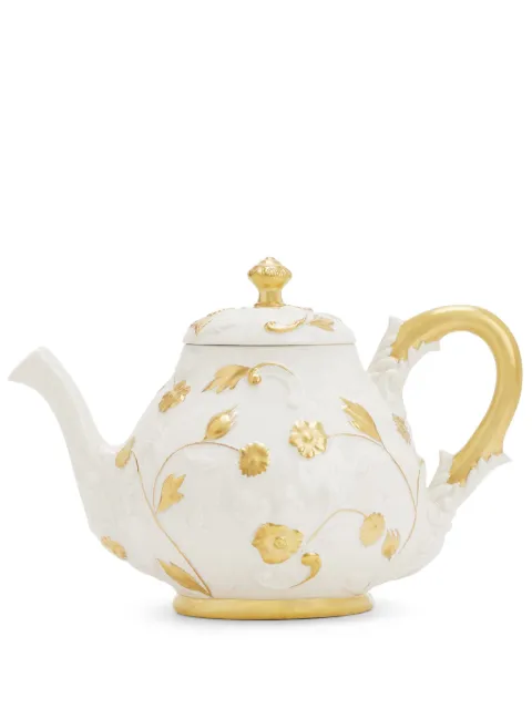 VILLARI Taormina floral-relief teapot