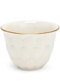 VILLARI Peacock Arabic porcelain coffee cup - White