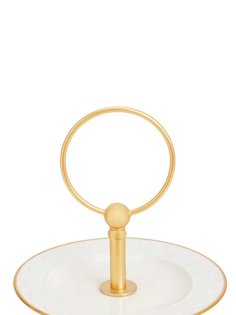 Villari Peacock Two-tier Cake Stand (21cm X 26cm) In White