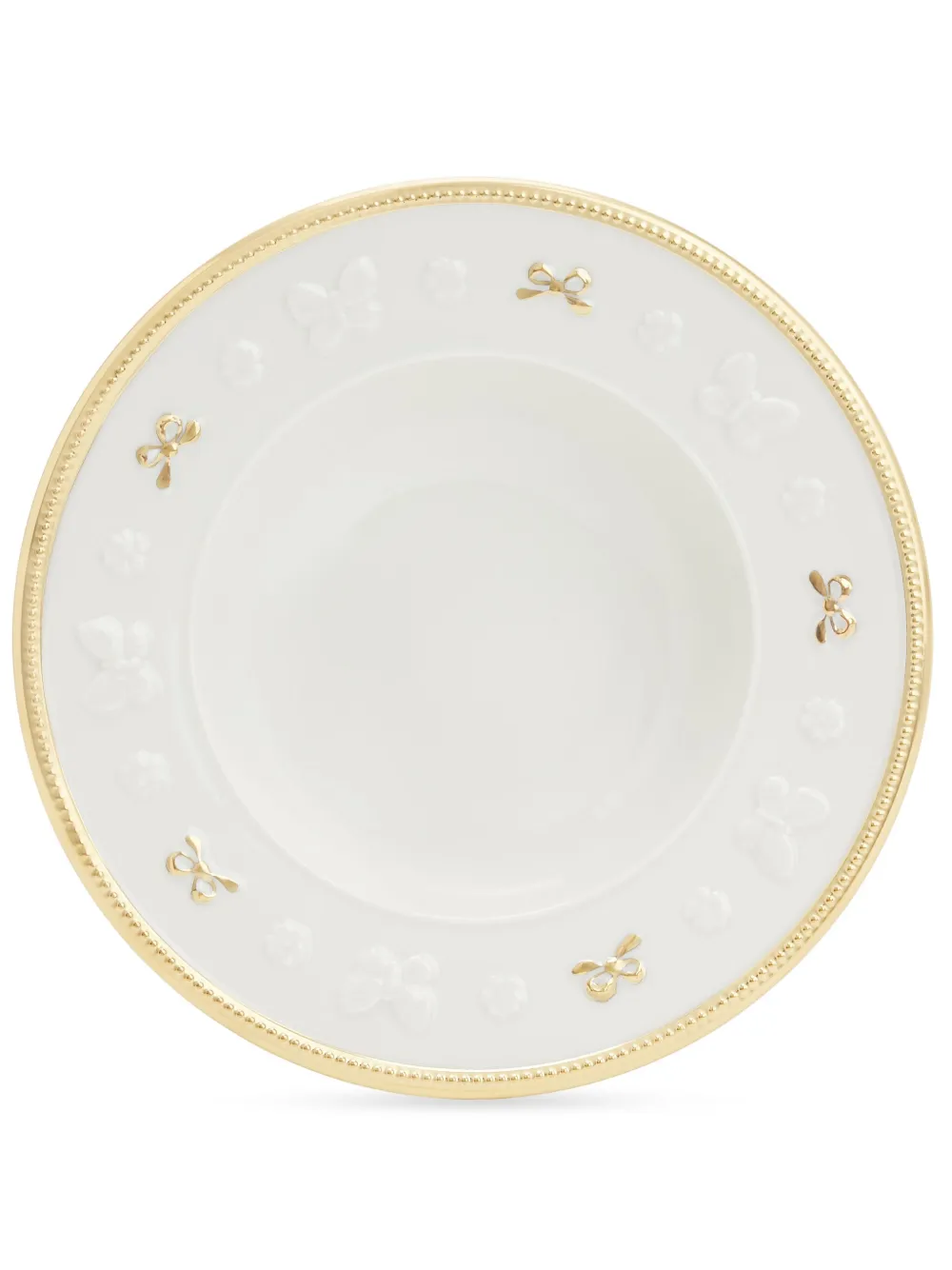 Villari Butterfly Rim Suppenteller In Nude