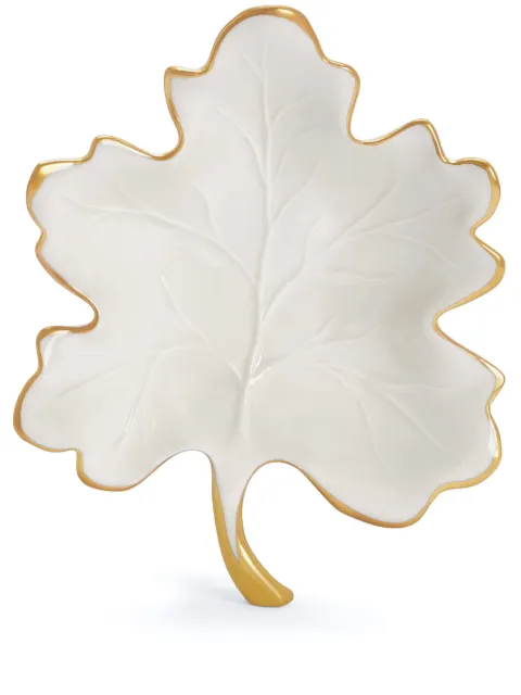 VILLARI small Autumn fig leaf trinket dish
