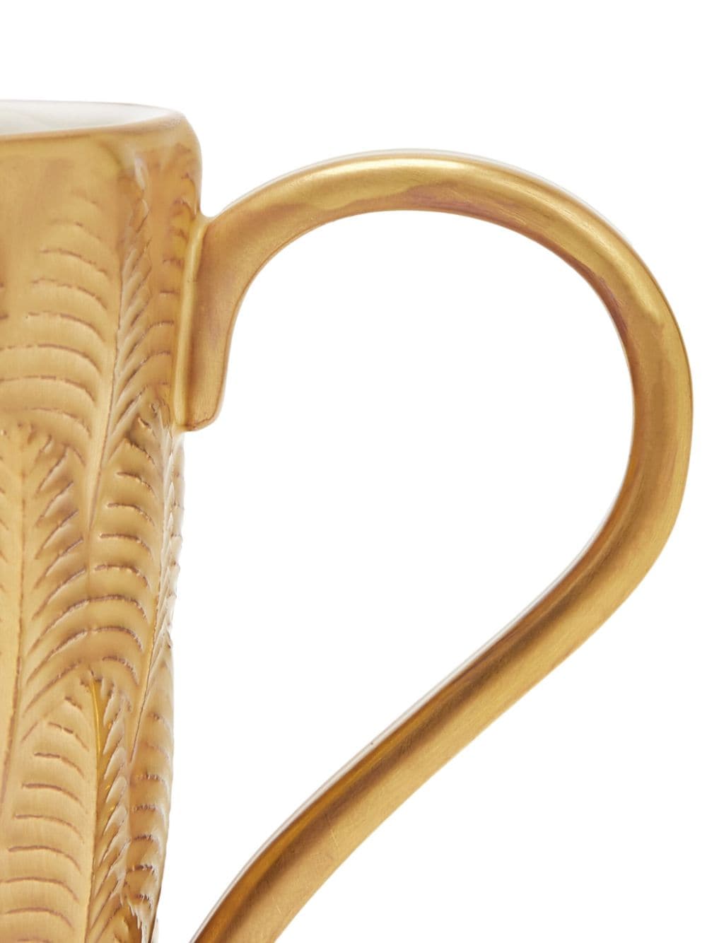 Shop Villari Peacock Metallic-finish Mug In Gold