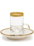 VILLARI small Butterfly Arabic porcelain tea cup - White