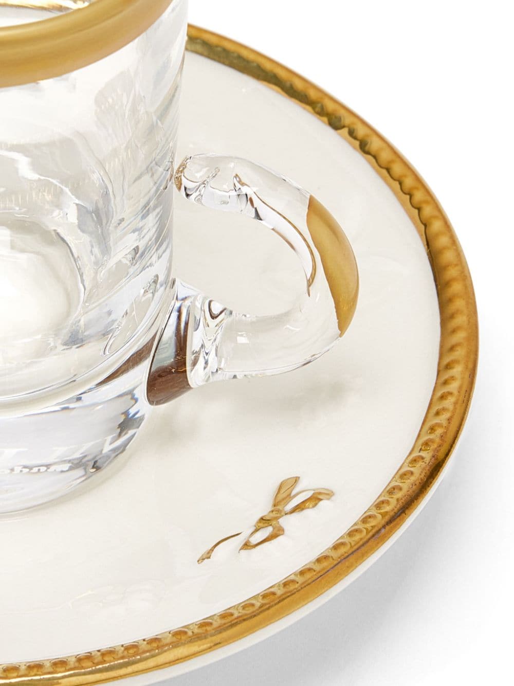 Shop Villari Small Butterfly Arabic Porcelain Tea Cup In White