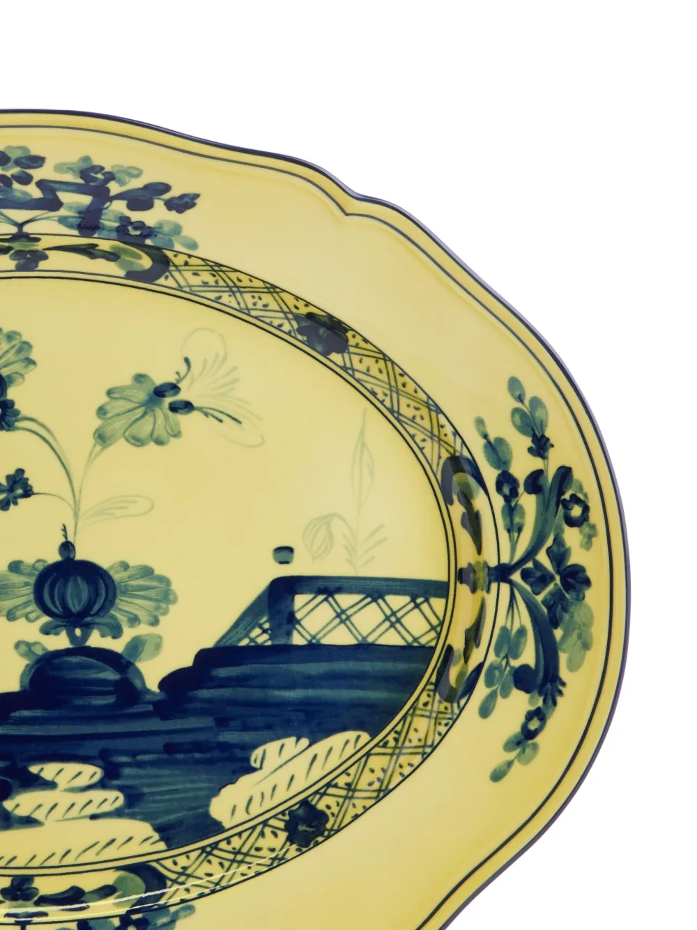 Ginori 1735 Platter Oriente Italiano Citrino In Yellow