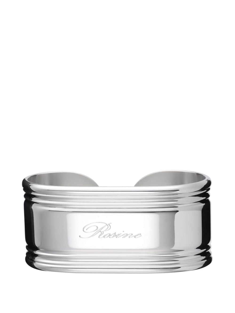 Shop Christofle Rosine Open-cuff Napkin Ring In Silver