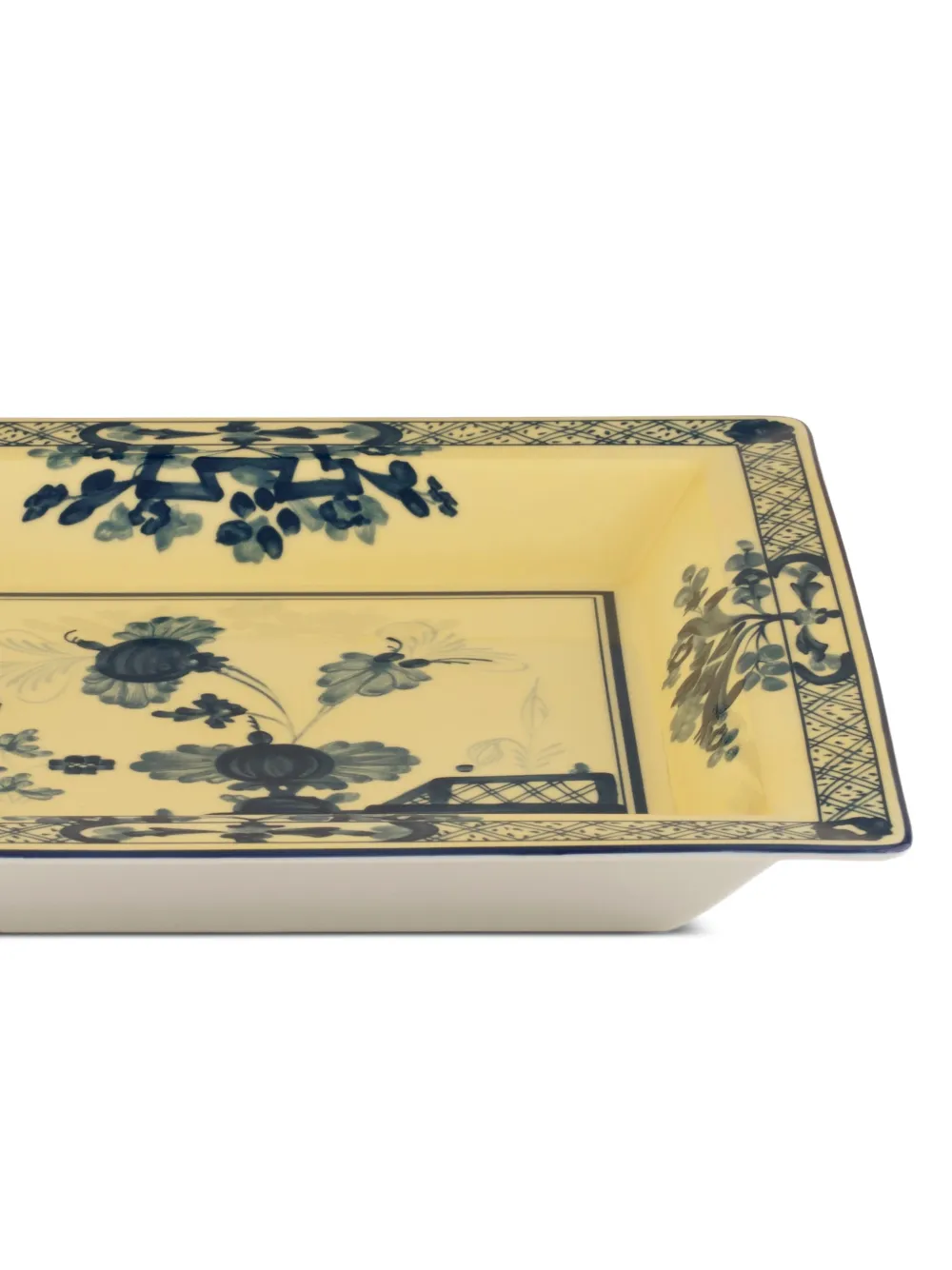  Ginori 1735 Large Oriente Italiano Squared Tray (24.5cm X 24.5cm) - Yellow 