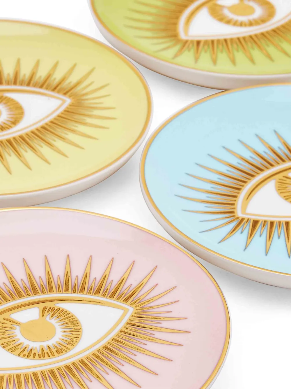 Jonathan Adler Le Wink Porcelain Coasters (set Of Four) In Pink
