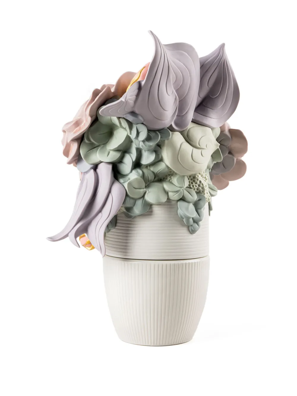 Lladró Engraved floral-detail Vase | Purple | FARFETCH GE